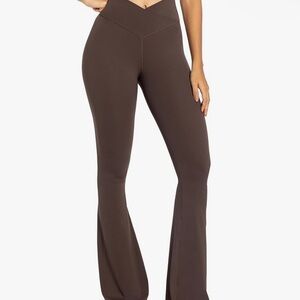 Elegant Brown Flare Pants for Women